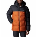 Columbia Winter Jacket Pike Lake with Hood (Omni-Heat Thermal Insulation) Orange/Black Men